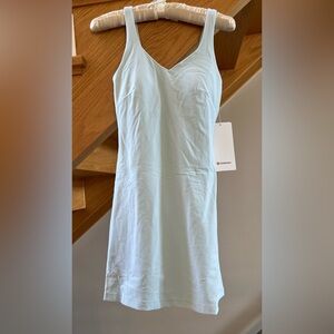NWT Lululemon Align Dress ~ Sz 4 ~ Sheer Blue ~ Tennis with shorts